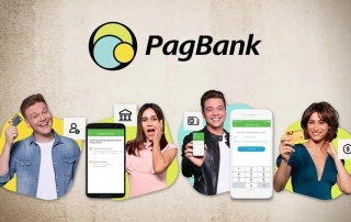 Famosos mostrando app do PagBank